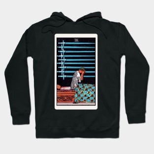 Card #58 - Nine Of Swords - Rider Waite Smith Tarot Hoodie